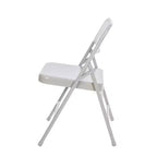 Lot de 4 Chaises Pliantes de Luxe en Acier Triple Renfort - Hampden Furnishings