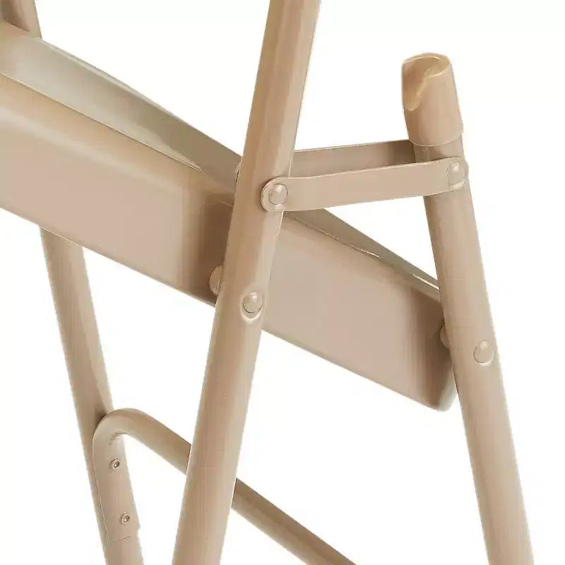 Lot de 4 Chaises Pliantes de Luxe en Acier Triple Renfort - Hampden Furnishings