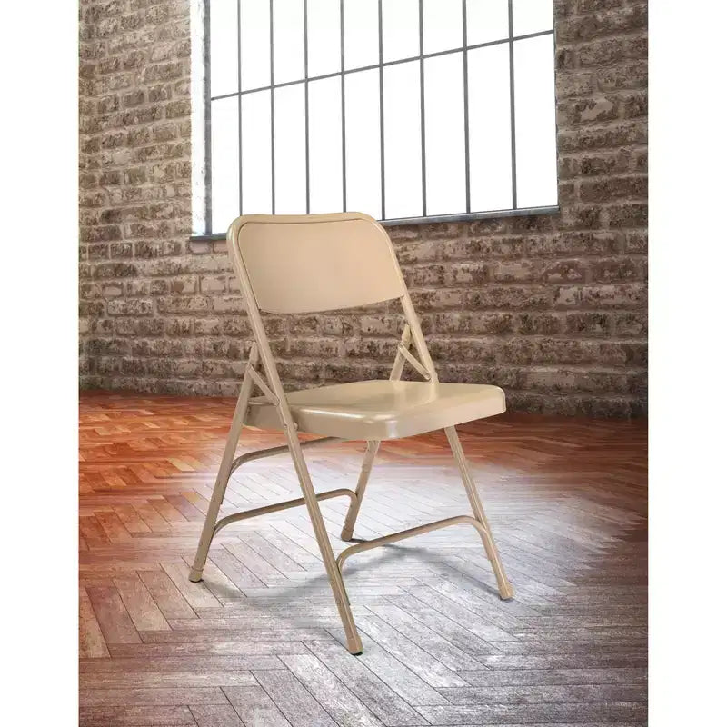 Lot de 4 Chaises Pliantes de Luxe en Acier Triple Renfort - Hampden Furnishings