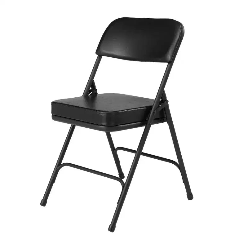 Lot de 2 chaises pliantes rembourrées en vinyle de qualité supérieure – Hampden Furnishings