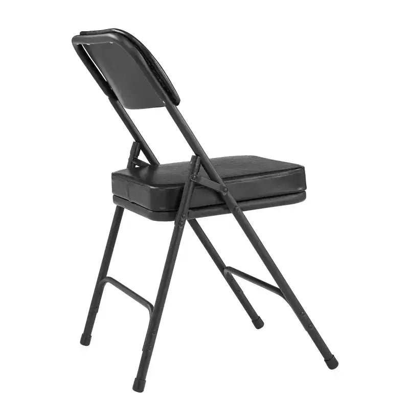 Lot de 2 chaises pliantes rembourrées en vinyle de qualité supérieure – Hampden Furnishings