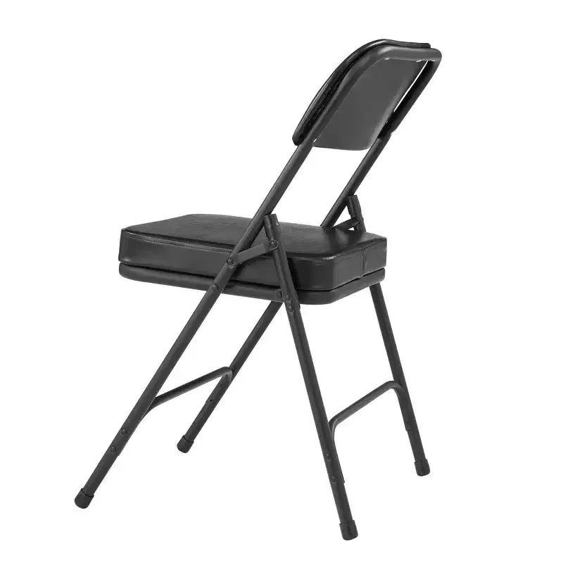 Lot de 2 chaises pliantes rembourrées en vinyle de qualité supérieure – Hampden Furnishings
