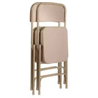 Lot de 2 chaises pliantes rembourrées en vinyle de qualité supérieure – Hampden Furnishings