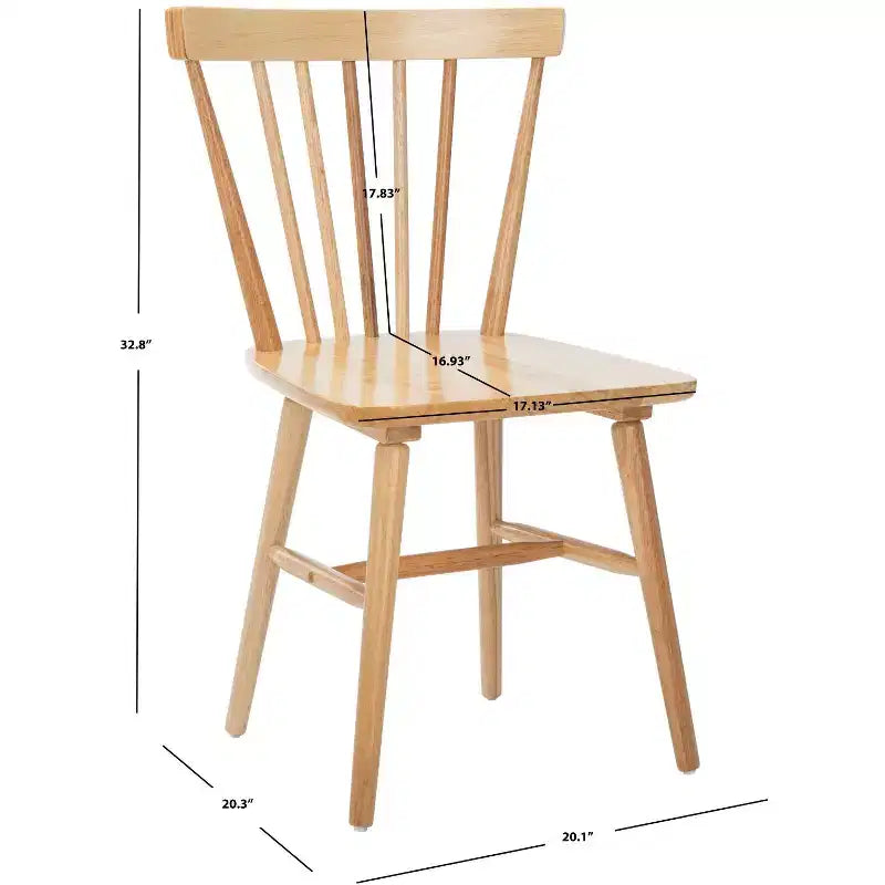 Chaise de salle à manger Winona à dossier à fuseaux - DCH8500 - Safavieh