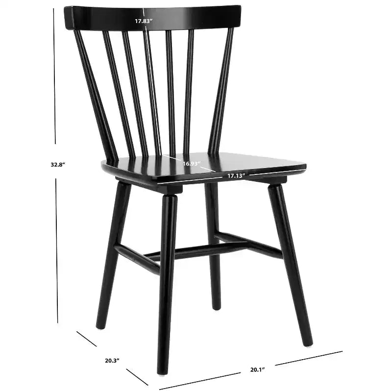 Chaise de salle à manger Winona à dossier à fuseaux - DCH8500 - Safavieh
