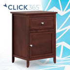 Table d'appoint Alcott avec tiroir simple et armoire de rangement - ClickDecor