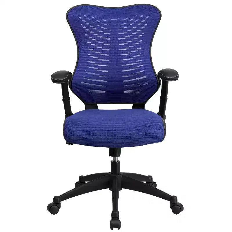 Chaise de bureau ergonomique pivotante Flash Furniture Executive Designer Mesh à dossier haut avec accoudoirs réglables