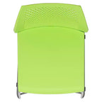Chaise empilable Flash Furniture série HERCULES, capacité 300 kg, avec dossier aéré et piètement luge thermolaqué