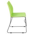 Chaise empilable Flash Furniture série HERCULES, capacité 300 kg, avec dossier aéré et piètement luge thermolaqué