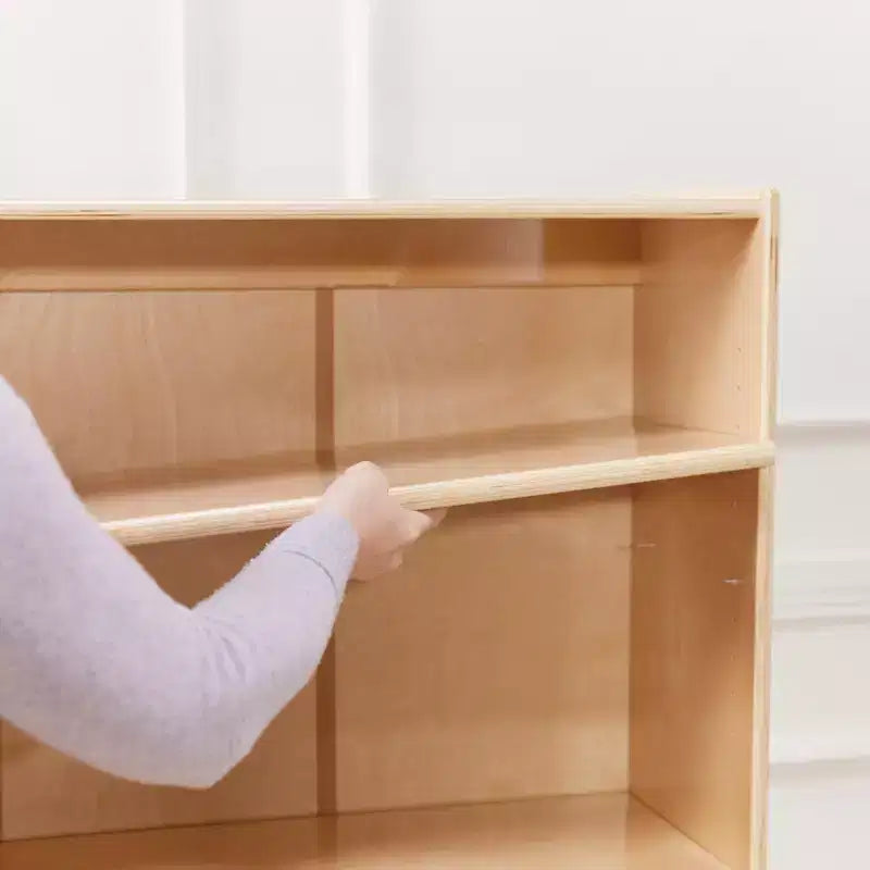 Bibliothèque classique en bois ECR4Kids avec étagères réglables, 91 cm, étagère de classe