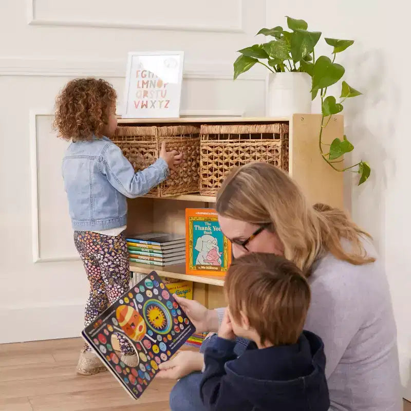 Bibliothèque classique en bois ECR4Kids avec étagères réglables, 91 cm, étagère de classe