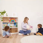 Bibliothèque classique en bois ECR4Kids avec étagères réglables, 91 cm, étagère de classe