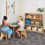 Bibliothèque classique en bois ECR4Kids avec étagères réglables, 91 cm, étagère de classe
