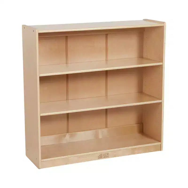 Bibliothèque classique en bois ECR4Kids avec étagères réglables, 91 cm, étagère de classe