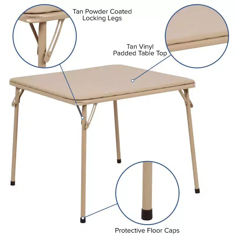Table de jeu et d'activités pliable Emma et Oliver Kids – Table pour tout-petits pour garderie