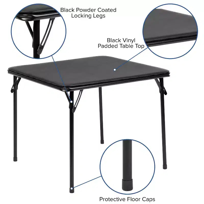 Table de jeu et d'activités pliable Emma et Oliver Kids – Table pour tout-petits pour garderie