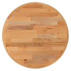 Dessus de table de style billot Emma et Oliver rond - Dessus de table de restaurant