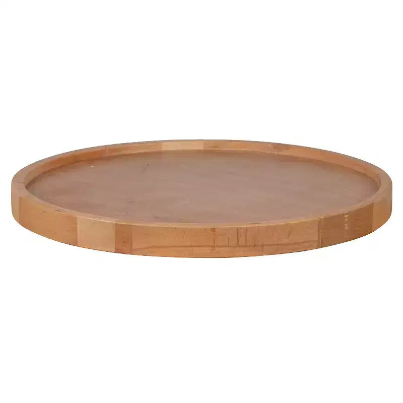 Dessus de table de style billot Emma et Oliver rond - Dessus de table de restaurant
