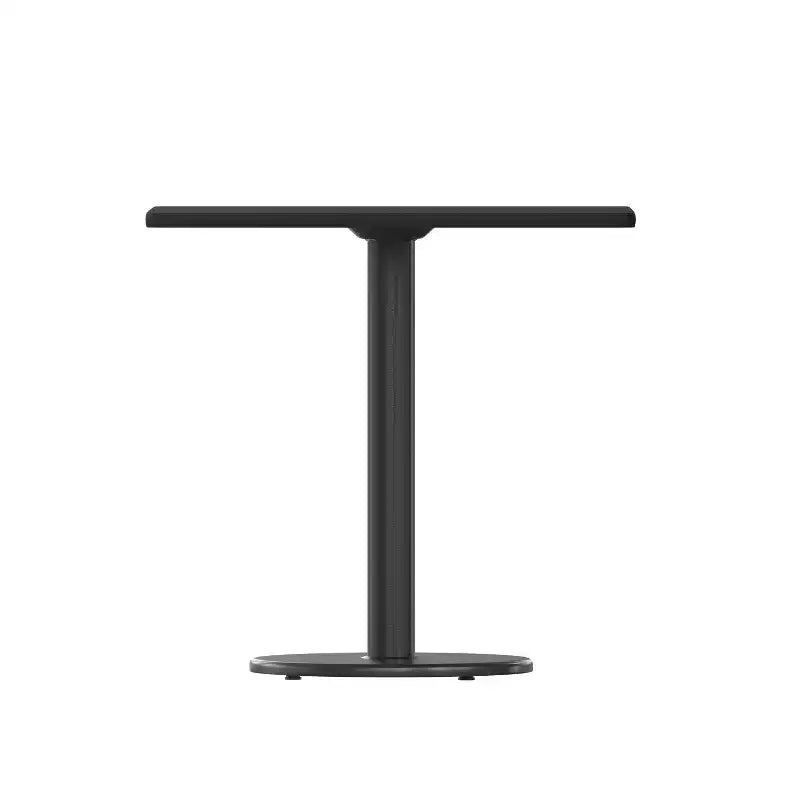 Plateau de table stratifié carré Emma and Oliver 30 avec base de 18 de hauteur ronde