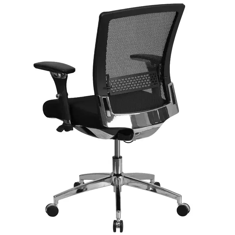 Chaise de bureau ergonomique Emma and Oliver 24/7, 136 kg, avec dossier coulissant et soutien lombaire réglable