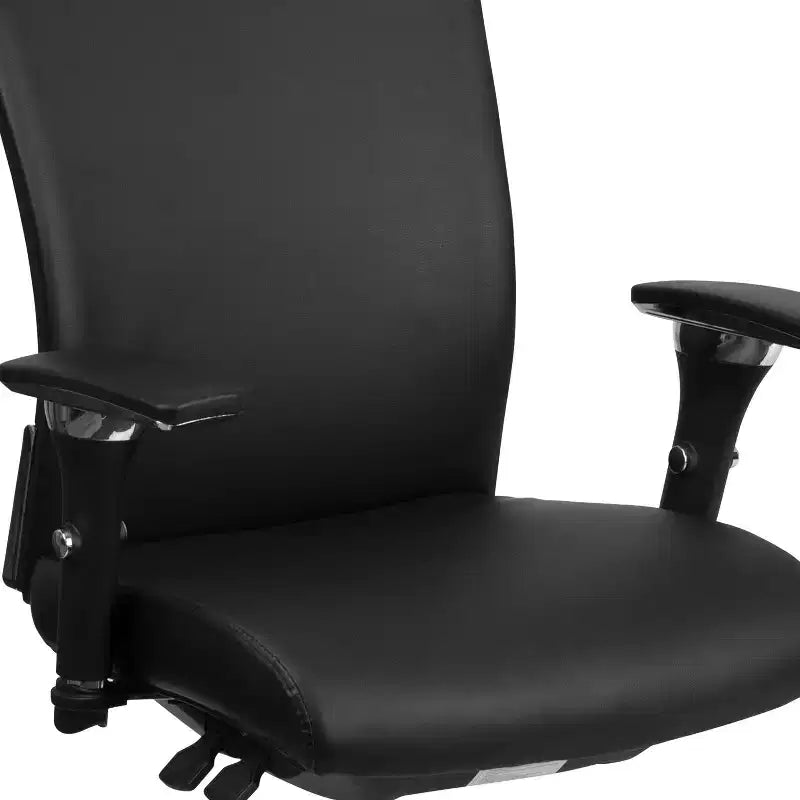 Chaise de bureau ergonomique Emma and Oliver 24/7, 136 kg, avec dossier coulissant et soutien lombaire réglable