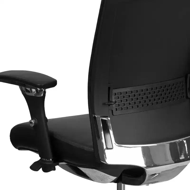 Chaise de bureau ergonomique Emma and Oliver 24/7, 136 kg, avec dossier coulissant et soutien lombaire réglable
