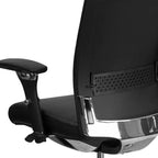 Chaise de bureau ergonomique Emma and Oliver 24/7, 136 kg, avec dossier coulissant et soutien lombaire réglable