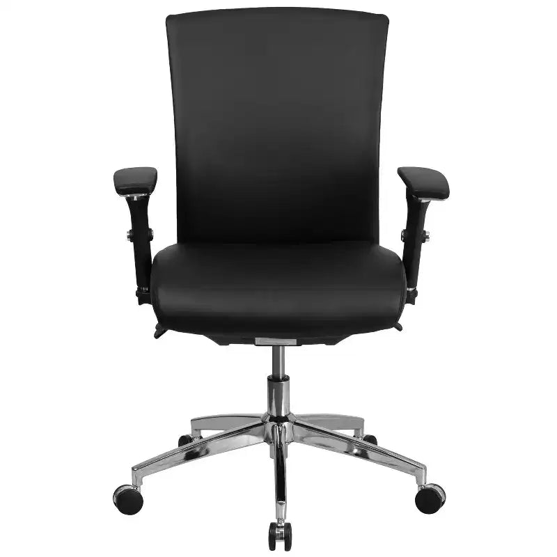 Chaise de bureau ergonomique Emma and Oliver 24/7, 136 kg, avec dossier coulissant et soutien lombaire réglable