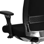 Chaise de bureau ergonomique Emma and Oliver 24/7, 136 kg, avec dossier coulissant et soutien lombaire réglable