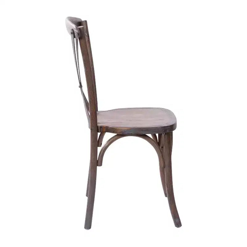 Chaise à dossier croisé Emma et Oliver (lot de 2)