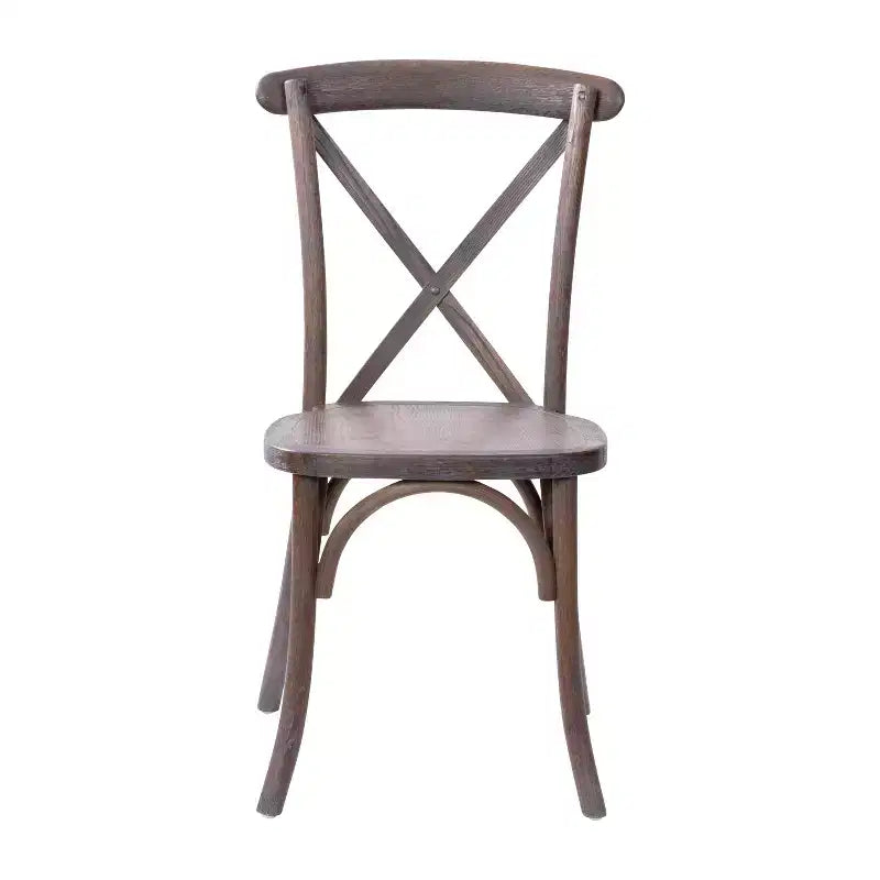 Chaise à dossier croisé Emma et Oliver (lot de 2)