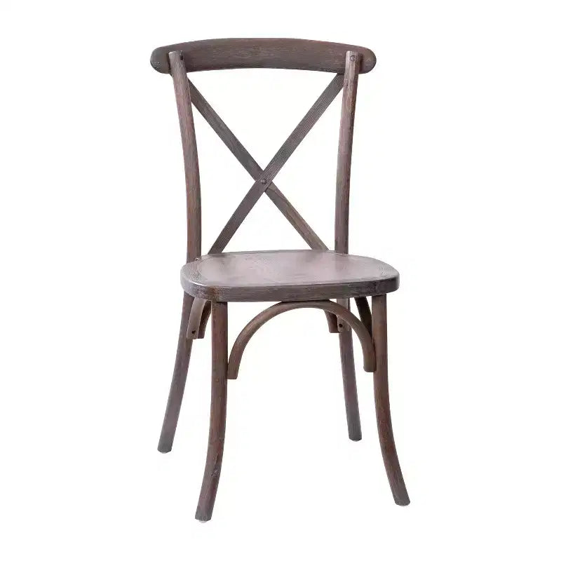 Chaise à dossier croisé Emma et Oliver (lot de 2)