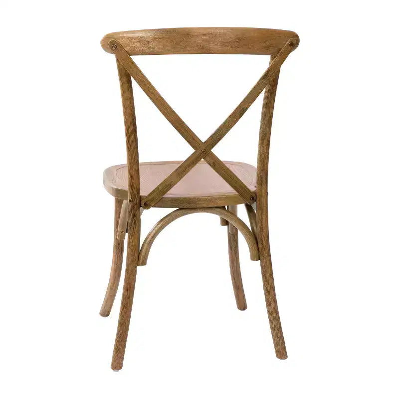 Chaise à dossier croisé Emma et Oliver (lot de 2)