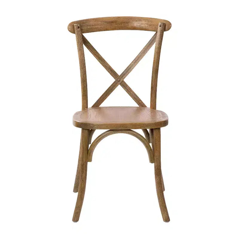 Chaise à dossier croisé Emma et Oliver (lot de 2)
