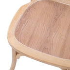 Chaise à dossier croisé Emma et Oliver (lot de 2)