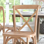 Chaise à dossier croisé Emma et Oliver (lot de 2)