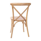 Chaise à dossier croisé Emma et Oliver (lot de 2)