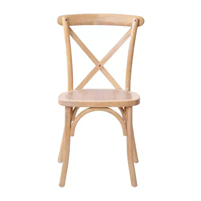 Chaise à dossier croisé Emma et Oliver (lot de 2)