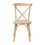 Chaise à dossier croisé Emma et Oliver (lot de 2)