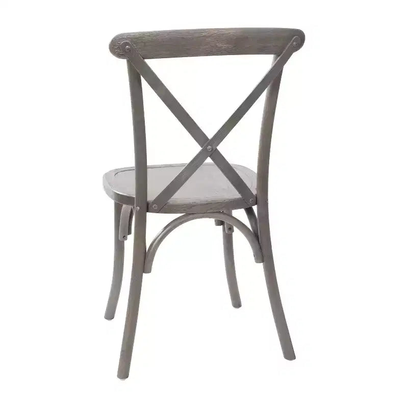 Chaise à dossier croisé Emma et Oliver (lot de 2)