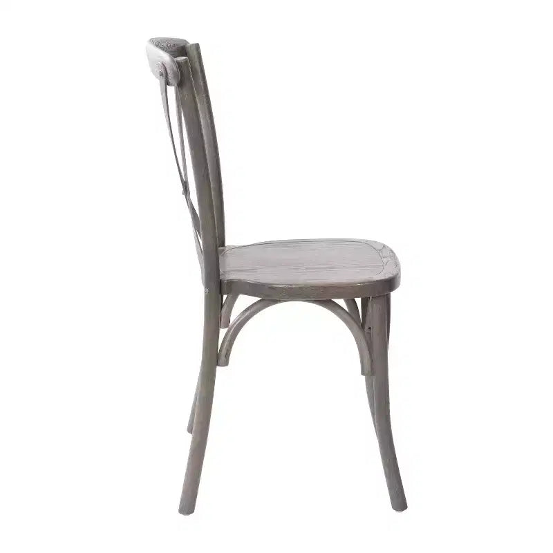 Chaise à dossier croisé Emma et Oliver (lot de 2)