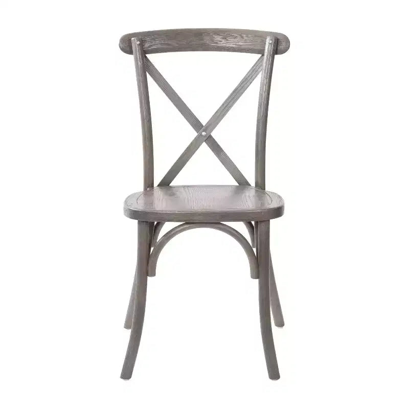 Chaise à dossier croisé Emma et Oliver (lot de 2)