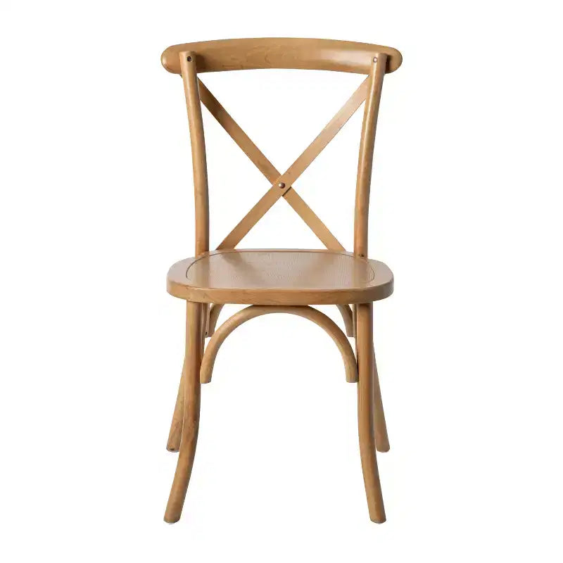 Chaise à dossier croisé Emma et Oliver (lot de 2)