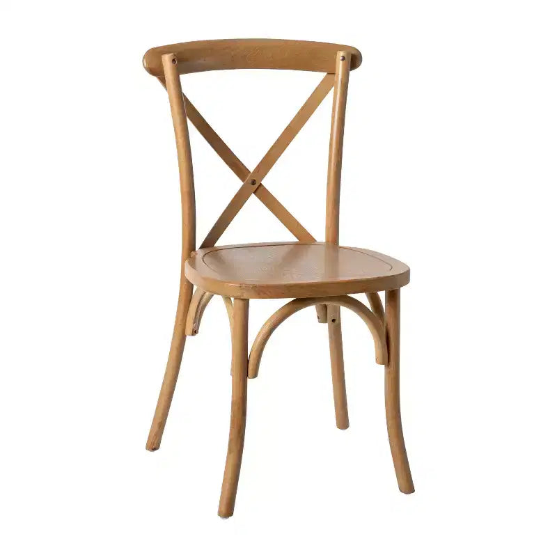 Chaise à dossier croisé Emma et Oliver (lot de 2)