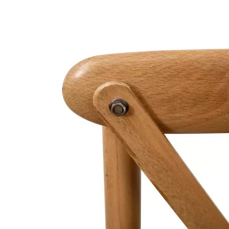 Chaise à dossier croisé Emma et Oliver (lot de 2)