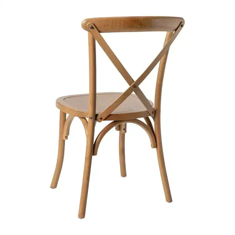 Chaise à dossier croisé Emma et Oliver (lot de 2)