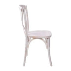 Chaise à dossier croisé Emma et Oliver (lot de 2)