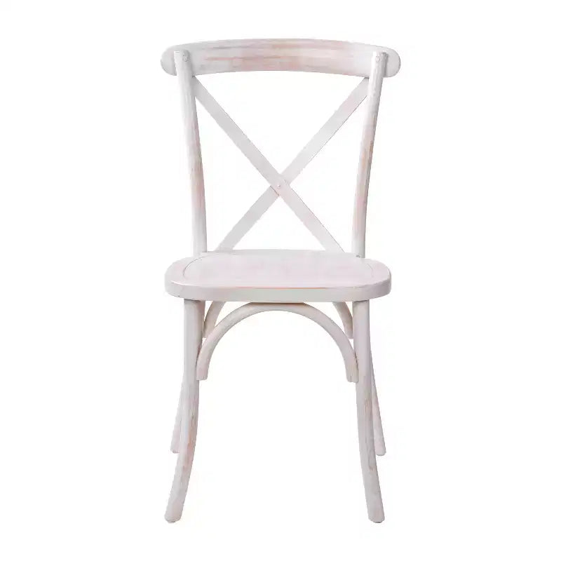 Chaise à dossier croisé Emma et Oliver (lot de 2)