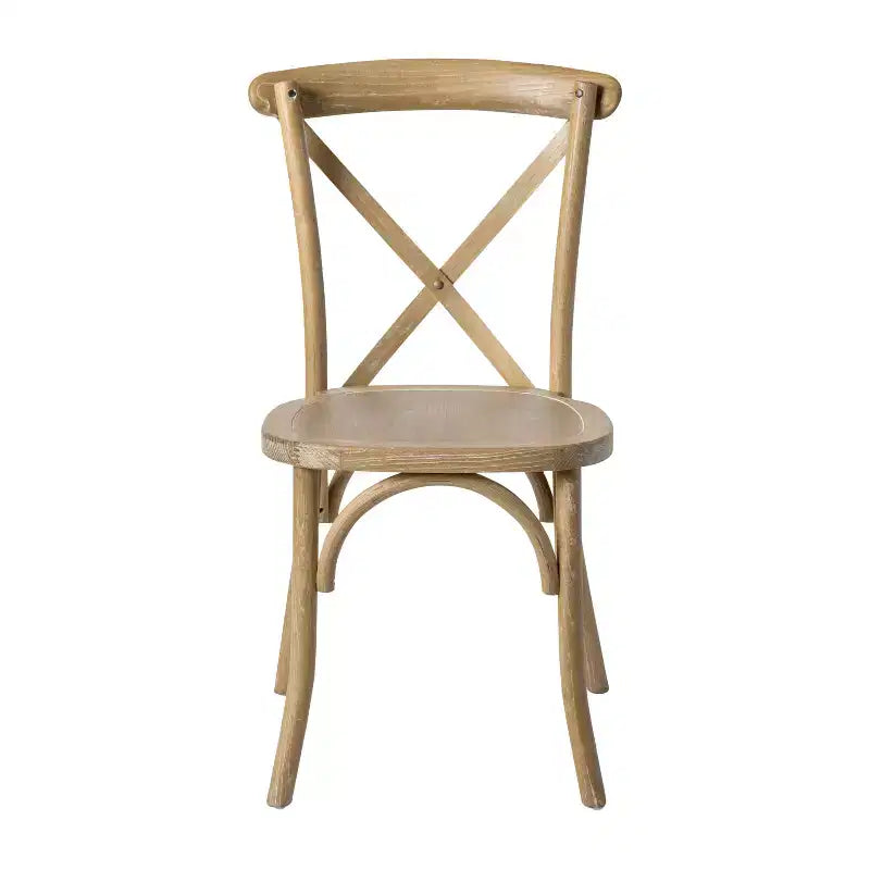 Chaise à dossier croisé Emma et Oliver (lot de 2)