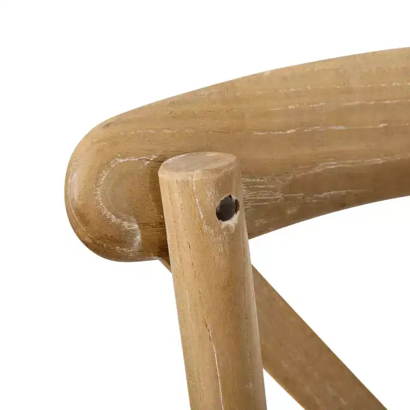 Chaise à dossier croisé Emma et Oliver (lot de 2)